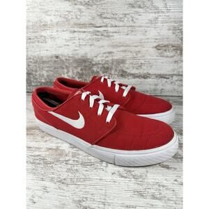 Mens Nike Zoom Stefan Janoski University Red/White Canvas Sneakers Sz 10 EUC!